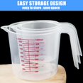 thumbnail image 3 of Juego de tazas medidoras DTDNZKN de plástico de 250 ml, 500 ml y 1000 ml, 3 of 7