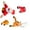2PCS set, variant on Christmas Crashing Santa & Reindeer Animated Decoration, Funny Christmas Window Decorations with Broken-Glass Sticker & Leg-Kicking Animation, Christmas Decor, Fits Any Window