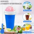 thumbnail image 3 of MesaSe Slushie Maker Cup  Magic Quick Frozen Smoothies Cup  Cooling Cup  Double Layer Squeeze Slushie Maker Cup  Homemade Milk Shake Ice Cream Maker 1PCS/Green, 3 of 7