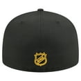 thumbnail image 4 of Men's New Era Black Pittsburgh Penguins Oversized Vintage Arch 59Fifty Fitted Hat, 4 of 5