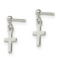 thumbnail image 5 of Auriga Fine Jewelry 925 Sterling Silver Latin Cross Post Dangle Earrings for Women(L-24mm, W- 7mm), 5 of 5