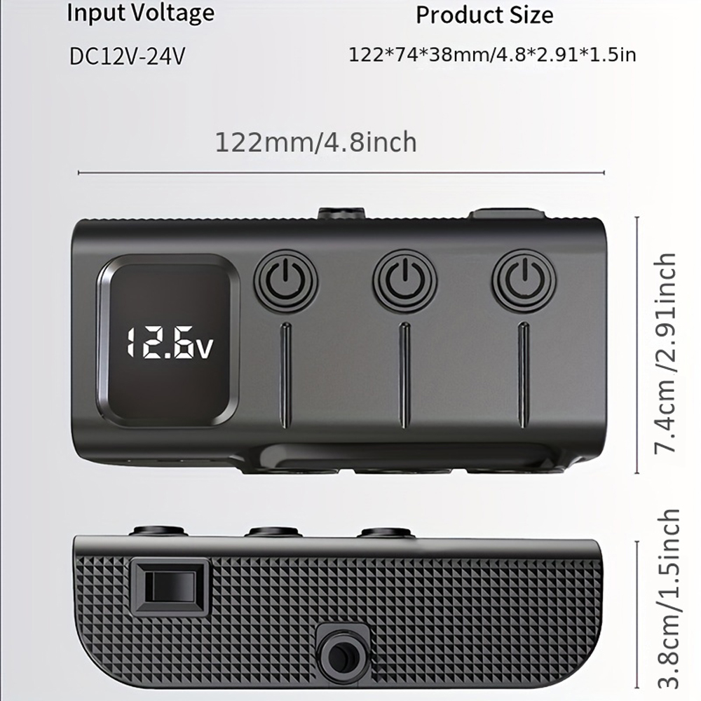 SIMR 3-Socket Car Charger with USB and USB-C Ports photo 6