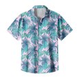 thumbnail image 5 of Hawaiian Shirt For Men, Men's Vintage Button Down Bowling Shirts Short Sleeve Summer Beach Shirt 4XL, 5 of 5