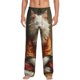 thumbnail image 1 of Balery Haystack Meditating Cat Pantalones de pijama para hombre, pijama ultraligero, pantalón de descanso-XX-Large, 1 of 6