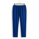 thumbnail image 5 of Pantalones largos para hombre, color liso, informales, a la moda, con cintura elástica, holgados, de pierna ancha, rectos, de poliéster, 5 of 6