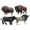 B, variant on 4pcs Figurine Simulated Bull Animals Cow Educational Figurine for Kids Ages 3-8 , -4pcs