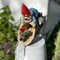 thumbnail image 4 of Zeckos Resin Garden Gnome Downspout Cover Decorative Gutter Drain, 4 of 5
