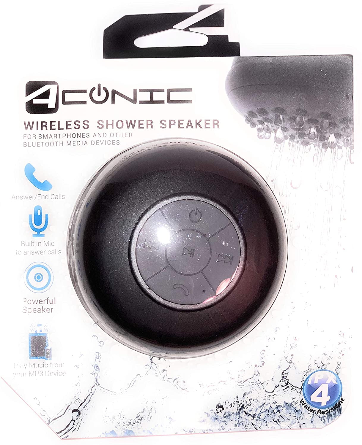 Restored Aconic Bluetooth Shower Speakers (Refurbished)