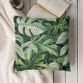 thumbnail image 3 of YINGXI  Throw Pillow Cover Tropical Leaves Floral Green Art Home Decor Pillowcase Cushion Cover 24x24in, 3 of 5