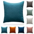 thumbnail image 2 of Housse de Coussin Simple Douce Housse de Coussin Carrée pour Canapé Bureau, 2 of 10