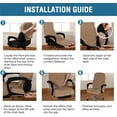 thumbnail image 6 of Velvet Office Chair Cover - Stretchable, Machine Washable, Non-Slip,  Fit for Mid-High Back Chairs, 6 of 6