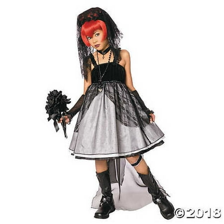 Girls - Dark Bride Child Lg Halloween Costume - Child Large