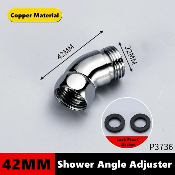 Shower Head Angle Adjuster Elbow Adapter Connections Shower Arm Extension Angle 135° Elbow Hand Shower Top Spray Elbow Connector