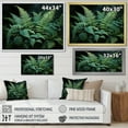 thumbnail image 4 of Designart "Dynamic Ferns Green and Black Contrast III" Floral Floater Framed Wall Decor, 4 of 7