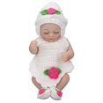 thumbnail image 1 of Newborn Baby Doll 10 inch Silicone Cute Lifelike Infant Doll with Knitted Clothes Gift, 1 of 5