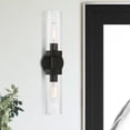 thumbnail image 6 of 16172-04 Livex Lighting Ludlow - 2 Light ADA Bath Vanity In Nautical Style-19.25 Inches Tall and 4.25 Inches Wide-Black Finish, 6 of 14
