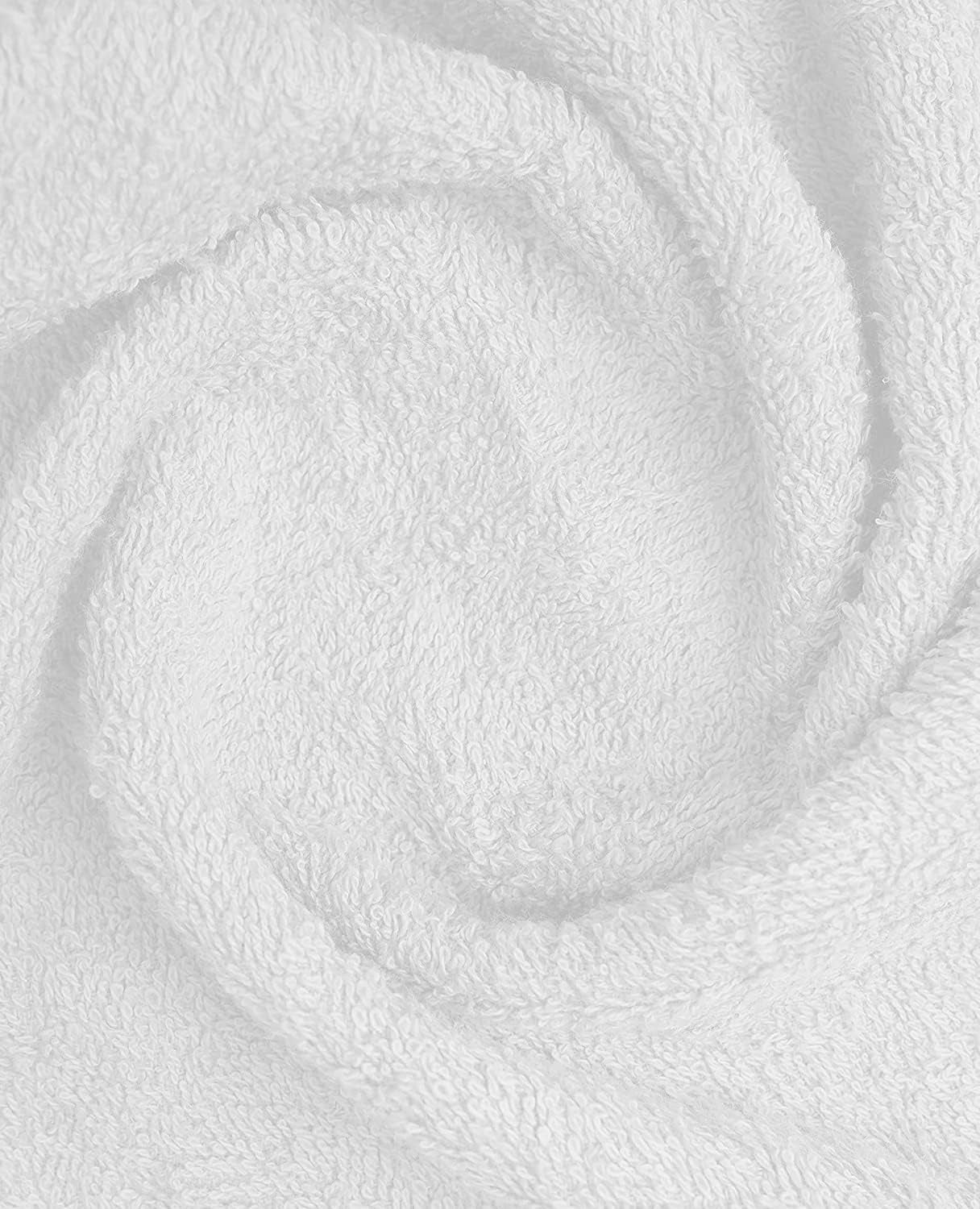 White Salon Towel 24 Pack (Not Bleach Proof, 16 x 26 Inches) Highly Absorbent Hand Towels, Gym Towels, Beauty, Spa and Home Hair Care