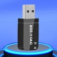thumbnail image 1 of Adaptador Wi-Fi Tarjeta de Red 1300Mbps WiFi Dongle Receptor Compatible con Windows 7/8/8.1/10/11, 1 of 8