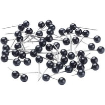 1000pcs 304 Stainless Steel Ball Head Pins Silver Tones Earring Pins with Black Acrylic Ball Metal Jewelry Pins for Jewelry Making 15x4mm diy