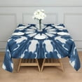 thumbnail image 3 of Blue Tie Dye Star Pattern Square Tablecloth,Waterproof Square Table Cover,Wipeable Spillproof Washable Table Cover for Home Kitchen Party Decor 42"X42"(107x107cm), 3 of 6