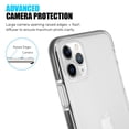 thumbnail image 3 of Apple iPhone 11 PRO MAX Phone Case Protective Slim Hybrid Rubber with Inner Flex Cushion Reinforced Soft TPU Frame Bumper and Transparent Hard PC [Clear Black] Cover For Apple iPhone 11 Pro Max, 3 of 7