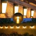 thumbnail image 4 of 2pcs Solar Power LED Lights, Outdoor Waterproof Wall Lamp, Wall Mounted Solar Lights, Solar Night Security Lamps for Front Door Outside Wall Yard Garage Home Garden Fence Driveway, White, 4 of 9