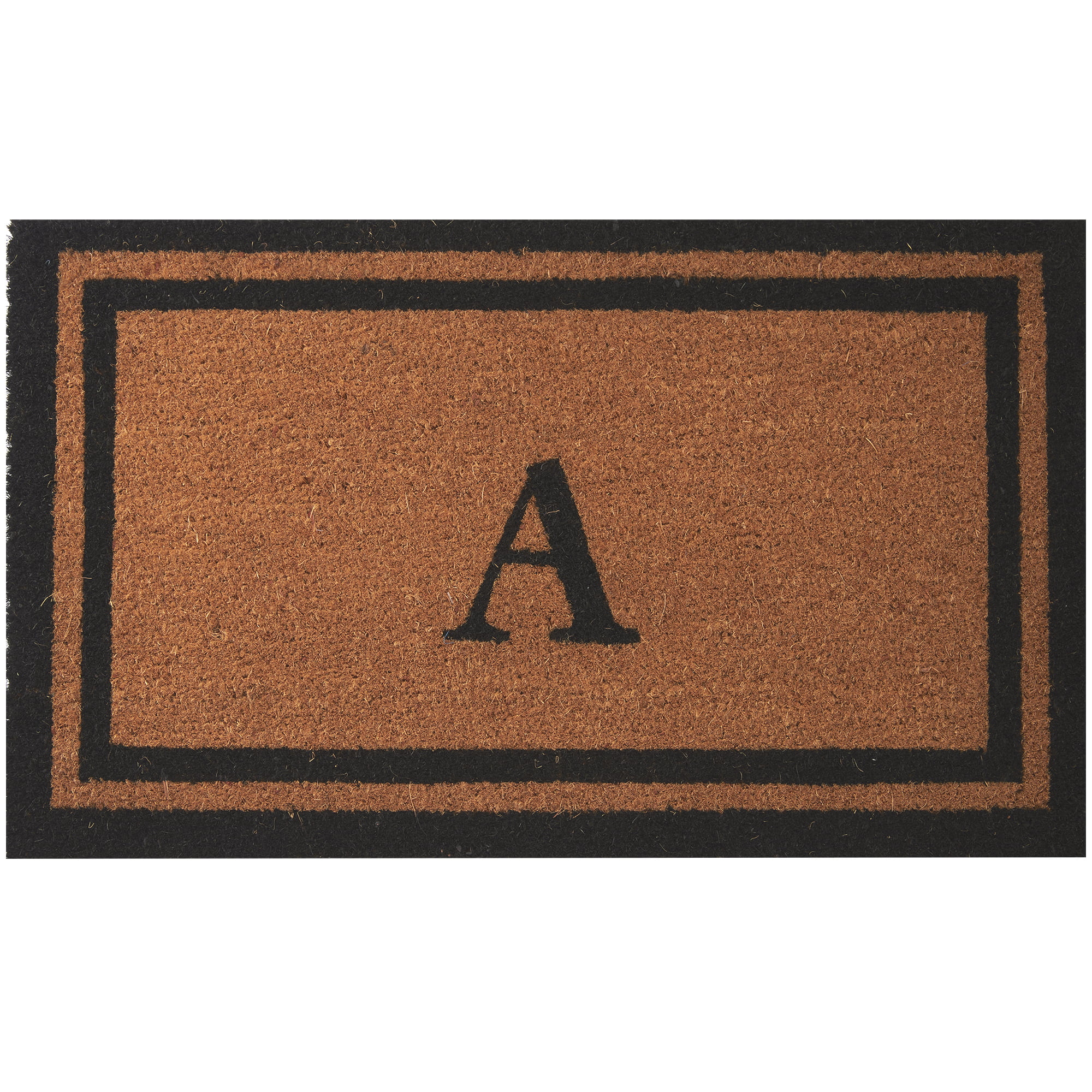 Envelor Home and Garden Customized Monogram A Coir Doormat Coco Mat Outdoor Rugs Non