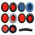 thumbnail image 5 of Replacement Earpads Headband For 1MORE SonoFlow Pro SE HQ51 HC905 HQ30 Headphones Comfortable Ear Cushions, 5 of 11