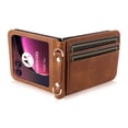 thumbnail image 7 of Allytech Motorola Razr 40 Ultra Wallet Case Cover with Long Strap, Vintage PU Leather Crossbody Shoulder Strap Slim Cards Slots Shockproof Wallet  Phone Case for Motorola Razr 40 Ultra - Brown, 7 of 7
