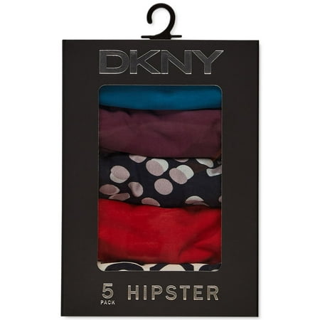 DKNY 5-Pk Litewear Cut Anywear Hipster DK5028P5, MULTI COLOR Color May Vary, Size Medium