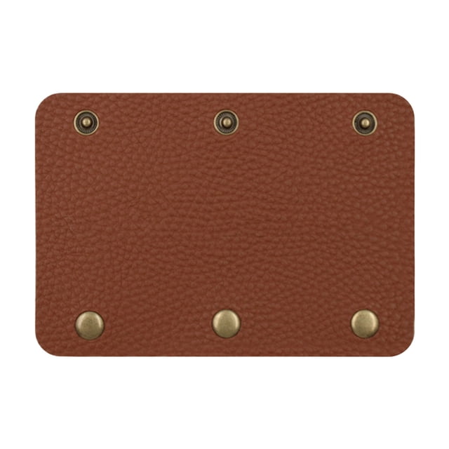 relayinert Detachable Leather Handle Simple Structure For Convenient Bag Bag Anti Strangulation Leather Handle yellowish-brown