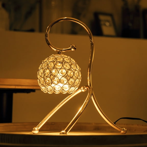 ZSCOO Candle Warmer Lamp with Timer, Electric Gold Metal Candle Warmer Light, Dimmable Wax Melts Warmer for Candle Jars with 2 Bulbs