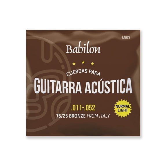 Set de Cuerdas para Guitarra Acústica BABILON 0.011-0.052 dorado