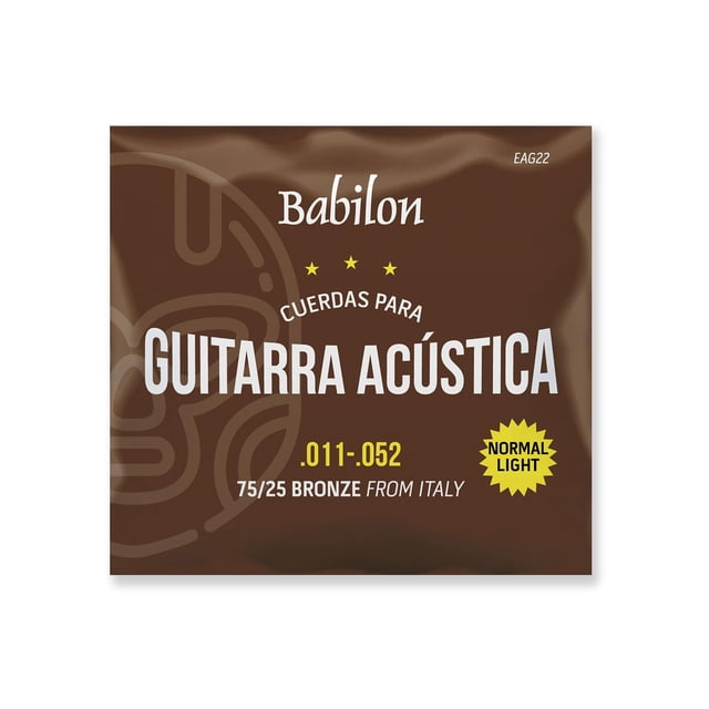 Set de Cuerdas para Guitarra Acústica BABILON 0.011-0.052 dorado