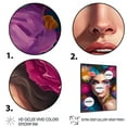 thumbnail image 3 of Designart Floral Sensual Woman Portrait V Framed Wall Art, 3 of 5