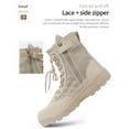 thumbnail image 5 of RIBONGZ Ultralight Mens Duty Boots Tactical Work Boots Outdoor Hiking Motorcycle Boots,Sand,6.5, 5 of 8