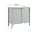 thumbnail image 3 of Sideboard Console Table Entry Display Cabinet, Green, Wood, Living Dining Room Kitchen Cafe Bistro Hospitality Restaurant, Modern Contemporary, HB37708, 3 of 9