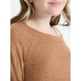thumbnail image 4 of Weekend Academy Girls Hacci Knit Top with Long Sleeves, Size 4-18, 4 of 4