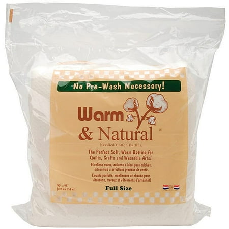 Warm & Natural Cotton Batting Full 90x96