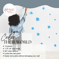 thumbnail image 2 of Wall Decor Plus More WDPM1731 Splatter and Splotches 13 Piece Wall Vinyl Sticker Dots Decal 5"-1.75" FUN Mud Art Room School Ice Blue, 2 of 4