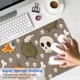 thumbnail image 4 of Long Mouse Pads for Desk,Halloween Skulls Pumpkins and Cauldrons Desk Mats on Top Of Desks, Desk Mouse Pad Extra Large with 3mm Non-Slip Base and Stitched Edge for Gaming,Office,Work,Home 31.5x11.8in, 4 of 5