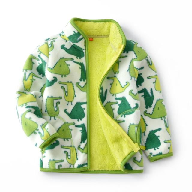 AAMILIFE Boys Polar Fleece Warm Coat Zip-up Lightweight Long Sleeve Jacket
