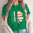 thumbnail image 2 of Fewfanhot Womens T Shirts St Patrick's Day Shirt Women: Funny Irish Shamrock Paddy's Day T-Shirt Casual Crewneck Short Sleeve, 2 of 5