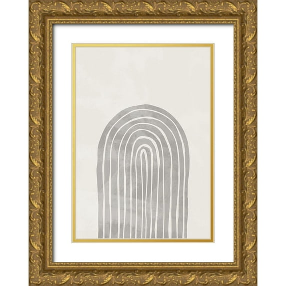 Artographie Studio 11x14 Gold Ornate Wood Framed with Double Matting Museum Art Print Titled - Arch Thick 002