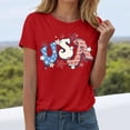 thumbnail image 2 of WUANDIXFA 250 Years America Shirt 250 Years American Flag Shirt for Women 250th Anniversary USA T Shirt Independence Day Shirts Tops Red,XL, 2 of 6