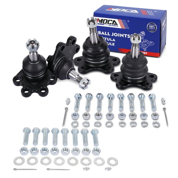 MOCA AUTOPARTS 4x Front Upper & Lower Ball Joints Fit for 1988-1995 Chevrolet K1500 K2500 K3500 & 1992-1999 GMC K1500 2500 Suburban