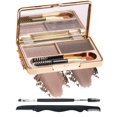 thumbnail image 2 of UYGDUY-Eyebrow Powder Kit-2 Colors Eye Brow Tinting Powder Palette Long-Lasting Waterproof, Light Dark Grey Brown Brow Filler Product, Mother's Day Makeup Gift for Women Girl, with Mirror Brow Brush-, 2 of 3