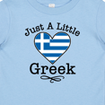 thumbnail image 4 of Inktastic Just a Little Greek Heritage Boys or Girls Baby T-Shirt, 4 of 5