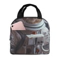 thumbnail image 1 of Easygdp Cat Astronaut In Space Bolsa Térmica Premium - Tela Oxford Impermeable, Gran Capacidad, Bolsillo Frontal, Unisex para Trabajo, Escuela, Actividades al Aire Libre y Picnics, 1 of 8