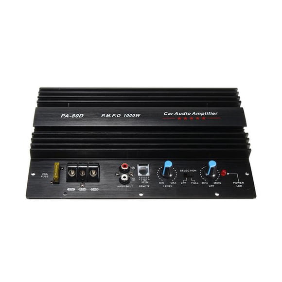 unbranded Amplificador Para Subwoofers De Carro 1000W Negro Con Para Altavoces 4-8